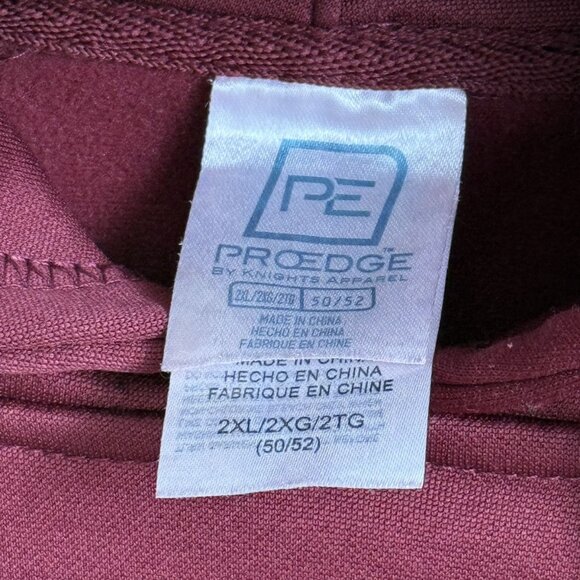ProEdge - Unisex - Minnesota Hoodie - Maroon Gold Logo - College Pullover - 2XL - Picture 5 of 6